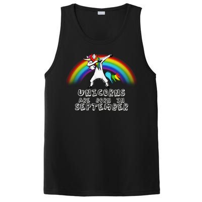 Unicorns Are Born In September Birthday PosiCharge Competitor Tank