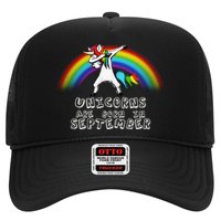 Unicorns Are Born In September Birthday Trucker Hat