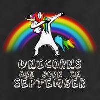 Unicorns Are Born In September Birthday Trucker Hat