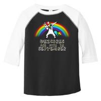 Unicorns Are Born In September Birthday Toddler Fine Jersey T-Shirt