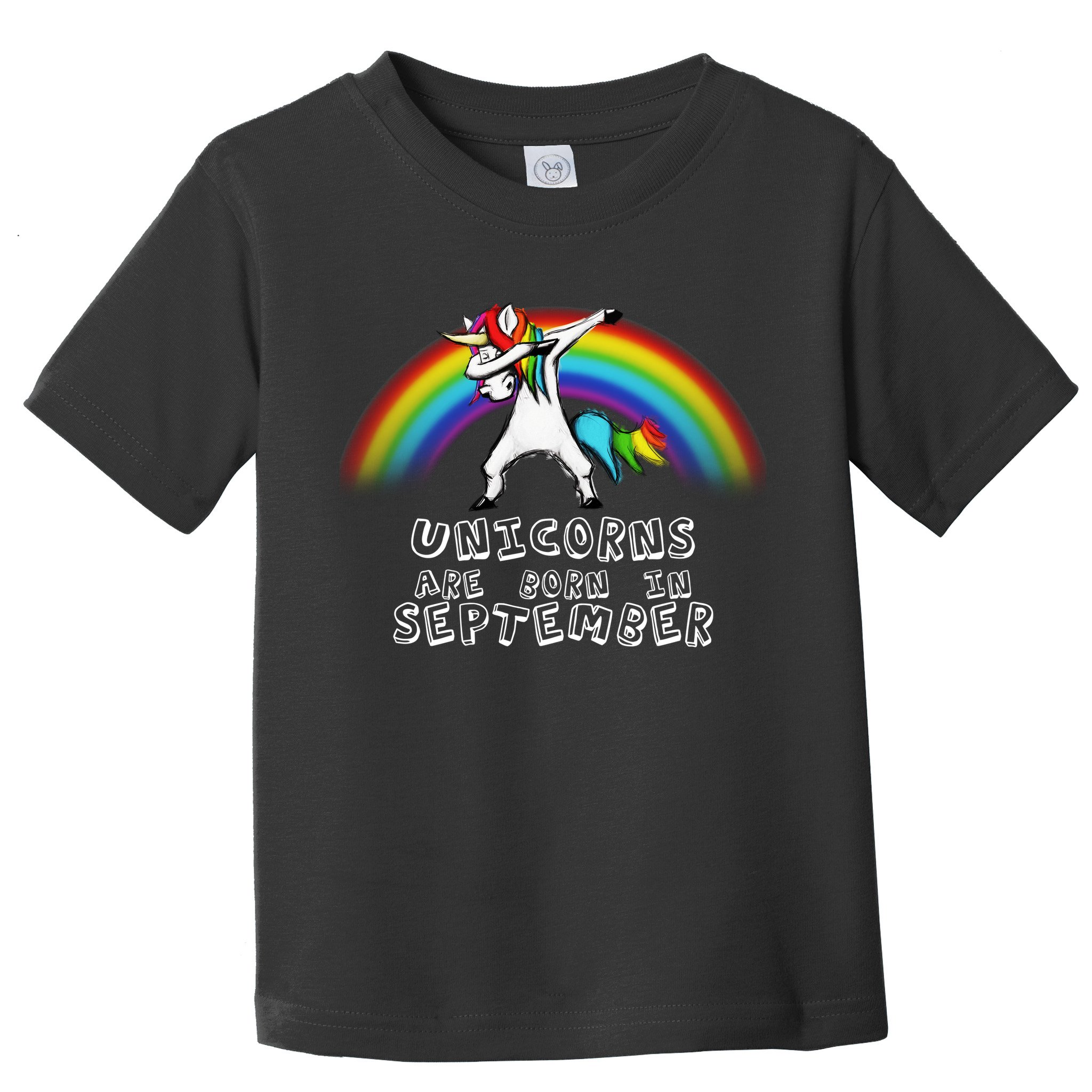 Unicorns Are Born In September Birthday Toddler T-Shirt