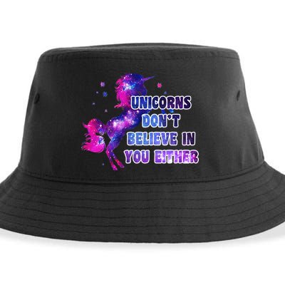 Unicorns Don't Believe In You Either Sustainable Bucket Hat