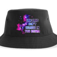 Unicorns Don't Believe In You Either Sustainable Bucket Hat