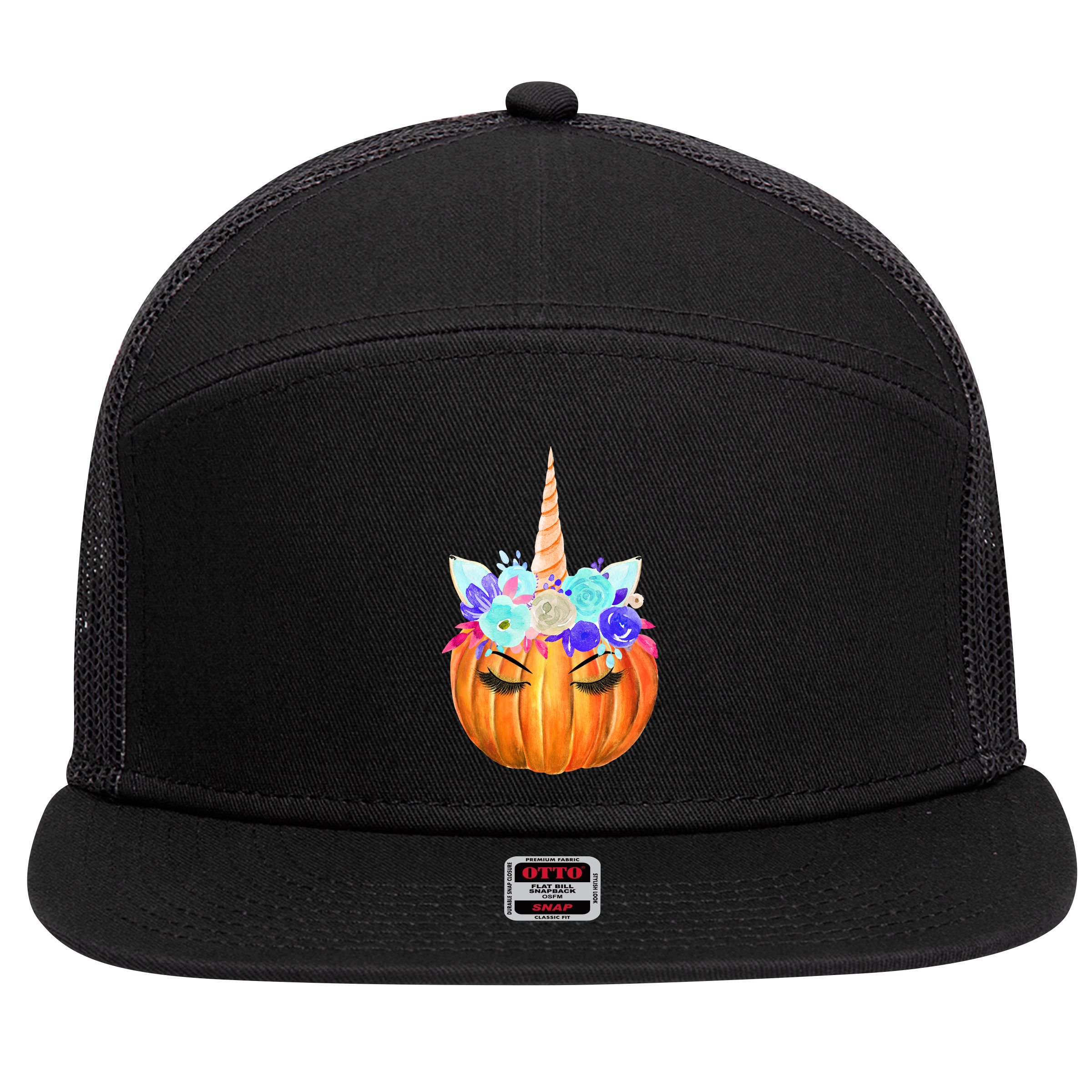 Unicron Pumpkin 7 Panel Mesh Trucker Snapback Hat