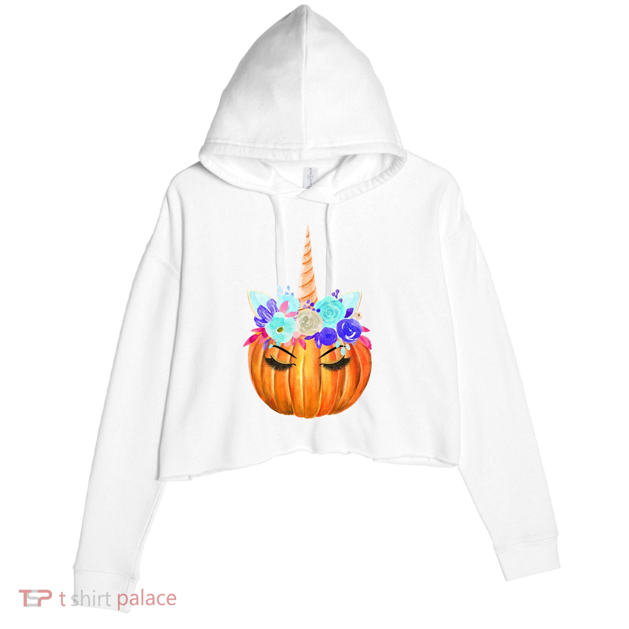 Unicron Pumpkin Crop Fleece Hoodie