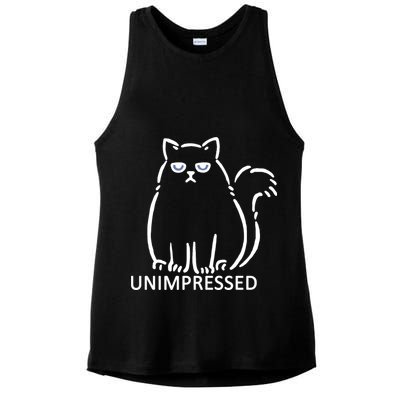 Unimpressed Funny Angry Cat Ladies PosiCharge Tri-Blend Wicking Tank