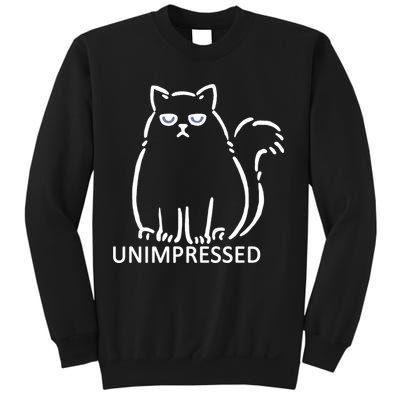 Unimpressed Funny Angry Cat Sweatshirt