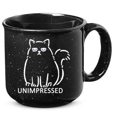 Unimpressed Funny Angry Cat 15oz Campfire Ceramic Mug