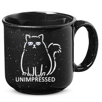 Unimpressed Funny Angry Cat 15oz Campfire Ceramic Mug