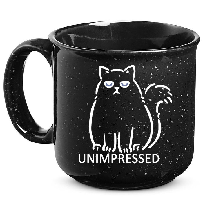 Unimpressed Funny Angry Cat 15oz Campfire Ceramic Mug