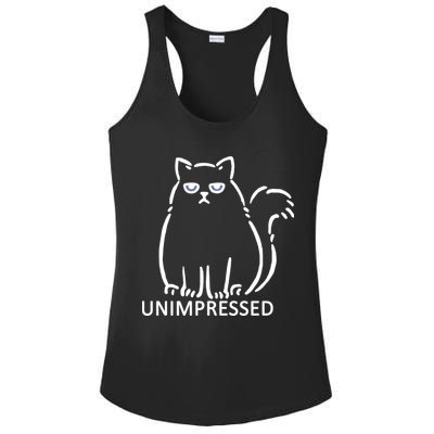 Unimpressed Funny Angry Cat Ladies PosiCharge Competitor Racerback Tank