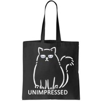 Unimpressed Funny Angry Cat Bag