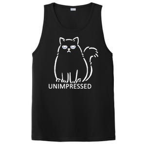 Unimpressed Funny Angry Cat PosiCharge Competitor Tank