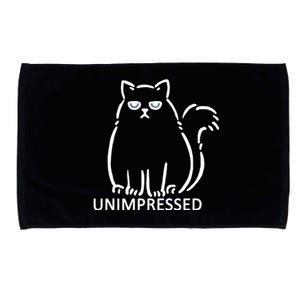 Unimpressed Funny Angry Cat Microfiber Hand Towel