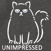 Unimpressed Funny Angry Cat Vector Backpack