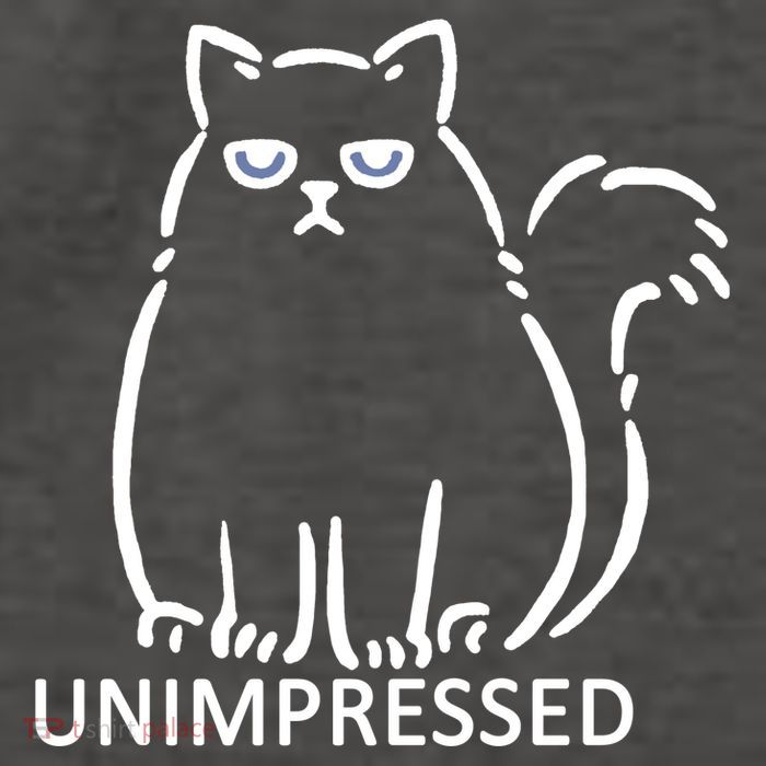 Unimpressed Funny Angry Cat Vector Backpack