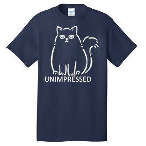 Unimpressed Funny Angry Cat Tall T-Shirt