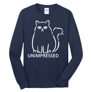 Unimpressed Funny Angry Cat Tall Long Sleeve T-Shirt