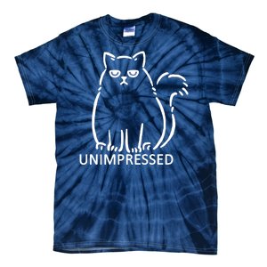 Unimpressed Funny Angry Cat Tie-Dye T-Shirt