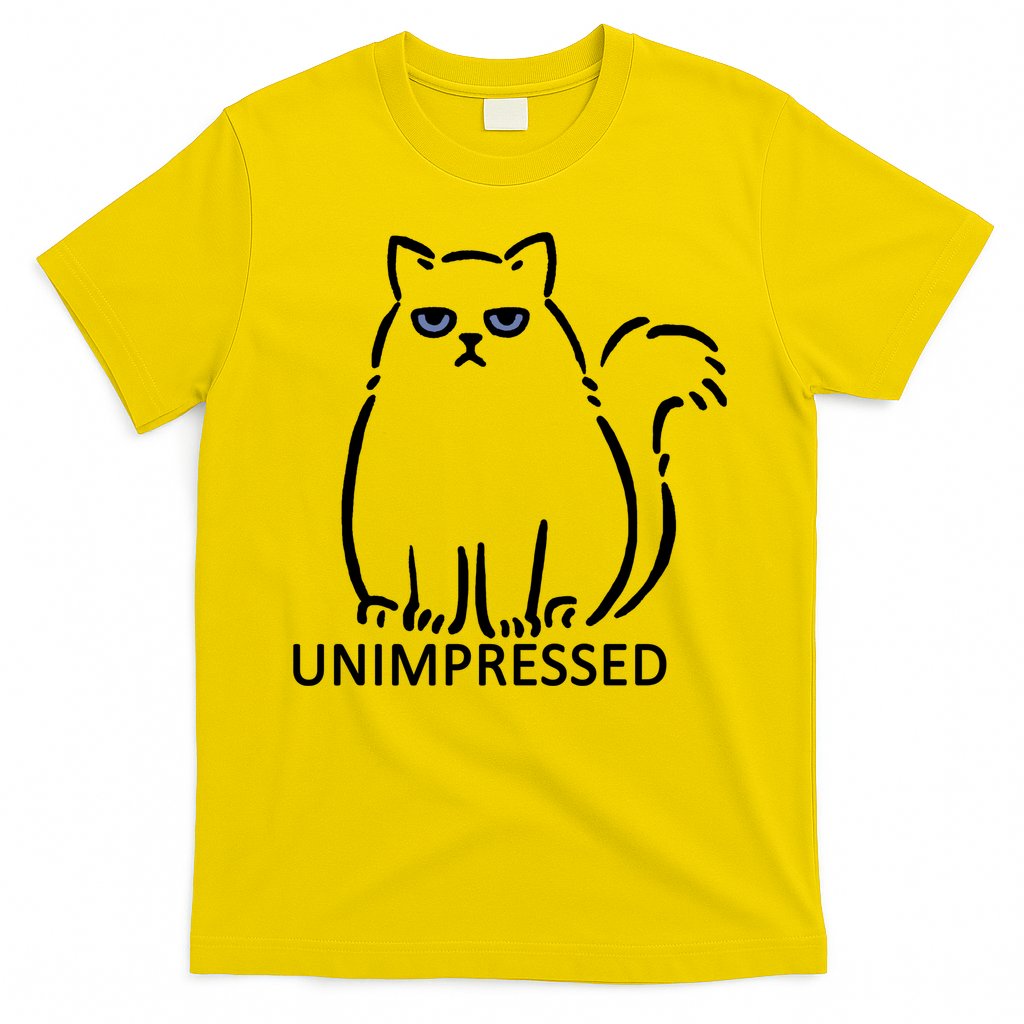 Unimpressed Funny Angry Cat T-Shirt