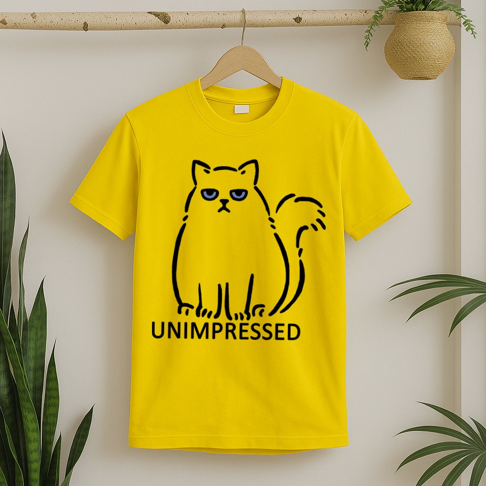 Unimpressed Funny Angry Cat T-Shirt