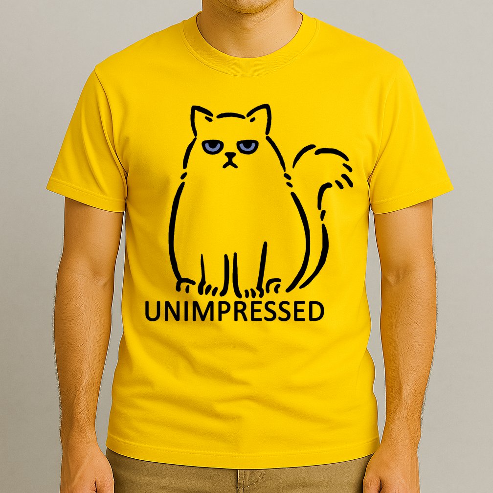 Unimpressed Funny Angry Cat T-Shirt