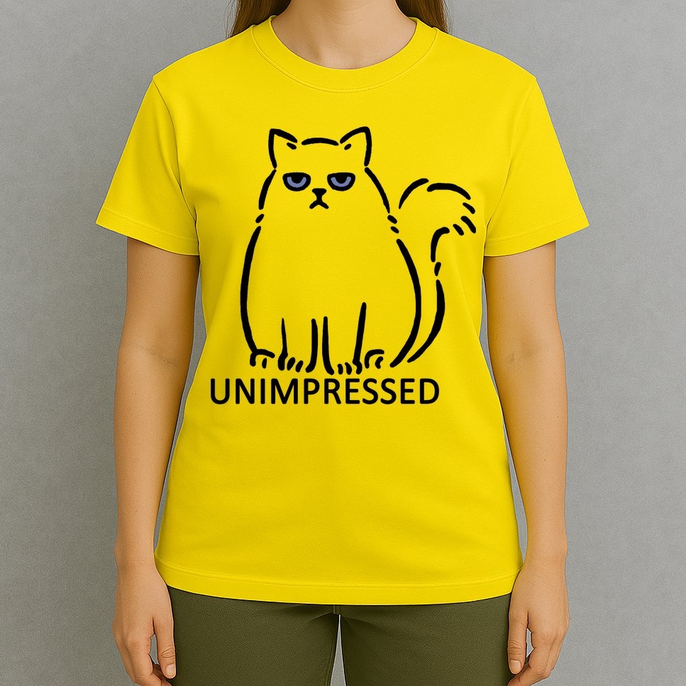 Unimpressed Funny Angry Cat T-Shirt