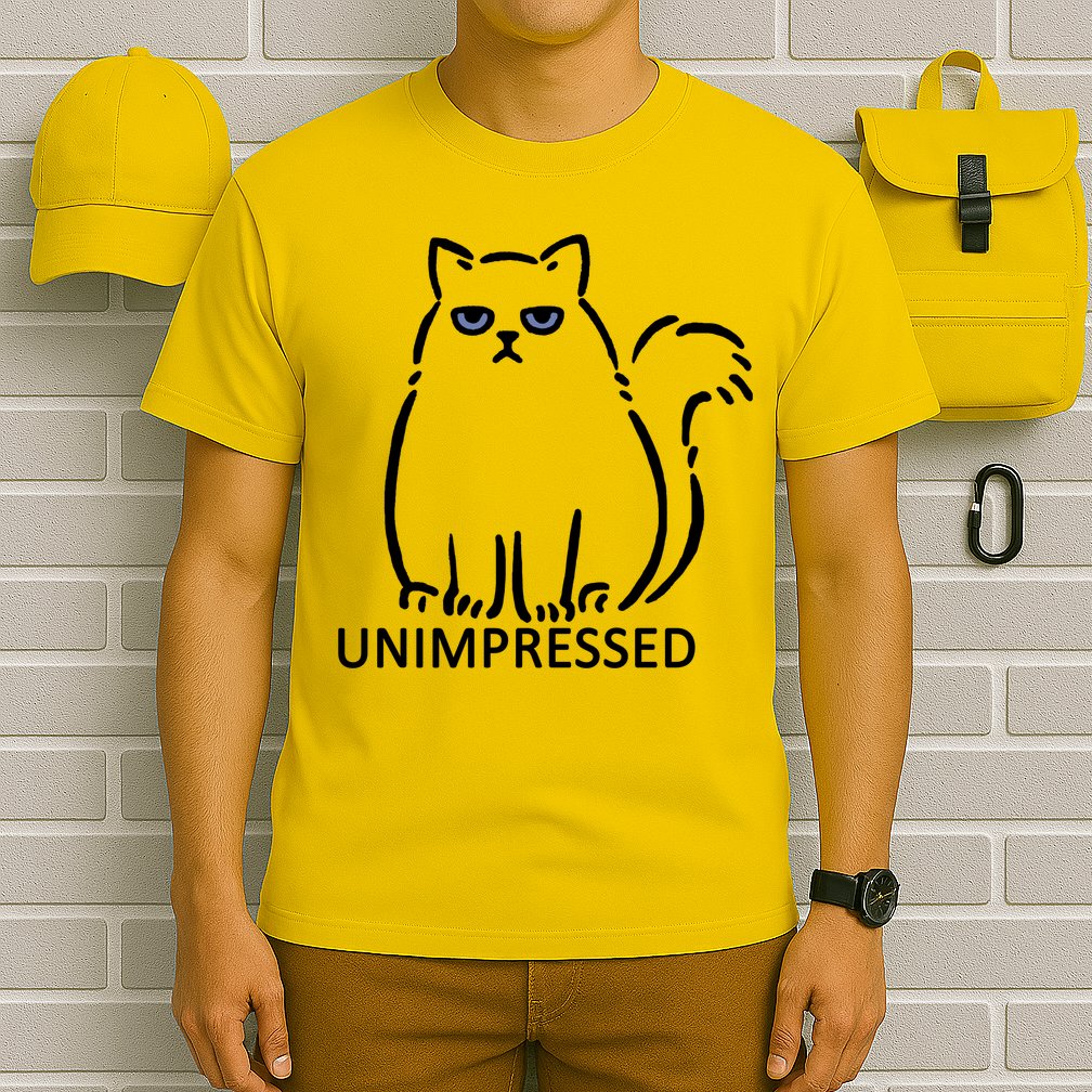 Unimpressed Funny Angry Cat T-Shirt