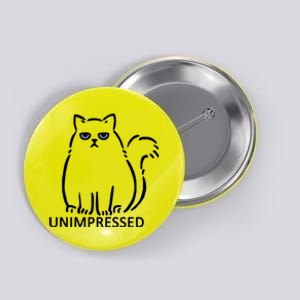 Unimpressed Funny Angry Cat Button