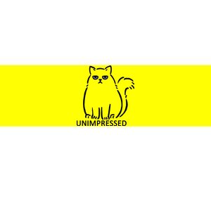 Unimpressed Funny Angry Cat Bumper Sticker