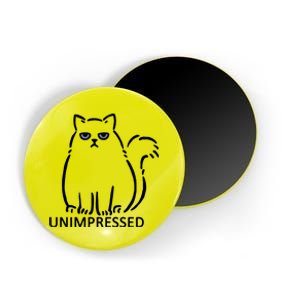 Unimpressed Funny Angry Cat Magnet