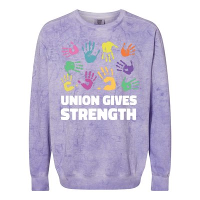 Union Gives Strength Colorblast Crewneck Sweatshirt