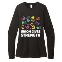 Union Gives Strength Womens CVC Long Sleeve Shirt