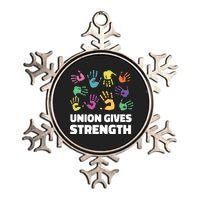 Union Gives Strength Metallic Star Ornament