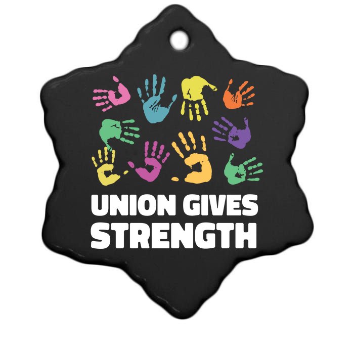 Union Gives Strength Ceramic Star Ornament