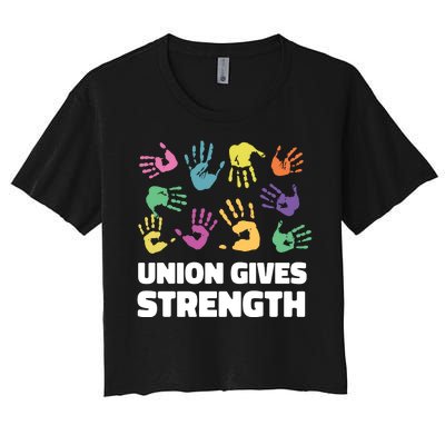 Union Gives Strength Women's Crop Top Tee