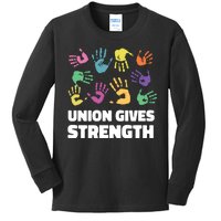 Union Gives Strength Kids Long Sleeve Shirt