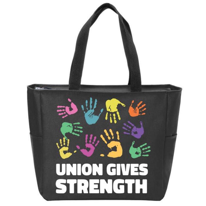 Union Gives Strength Zip Tote Bag