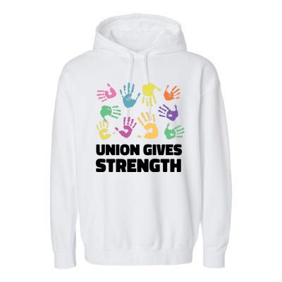 Union Gives Strength Garment-Dyed Fleece Hoodie