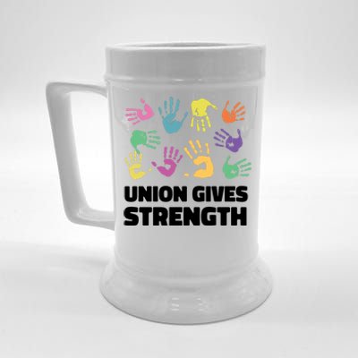 Union Gives Strength Beer Stein