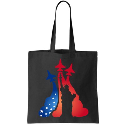 United States Air Force Jets Statue Of Liberty Bag