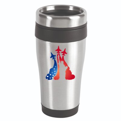 United States Air Force Jets Statue Of Liberty 16oz Travel Tumbler