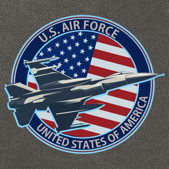 United States Air Force Logo Cotton Canvas Backpack