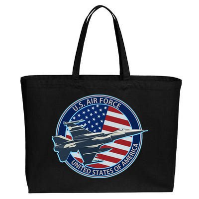 United States Air Force Logo Cotton Canvas Jumbo Tote