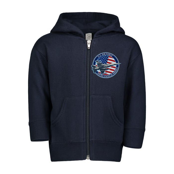 United States Air Force Logo Toddler Zip Fleece Hoodie