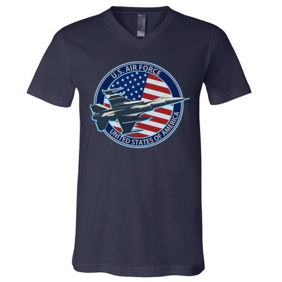 United States Air Force Logo V-Neck T-Shirt