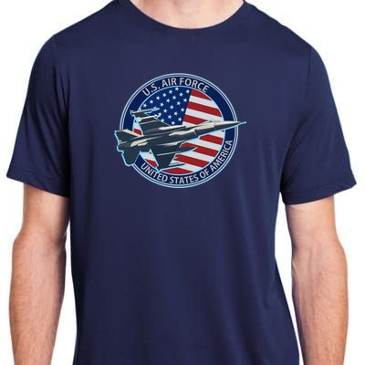 United States Air Force Logo Adult ChromaSoft Performance T-Shirt