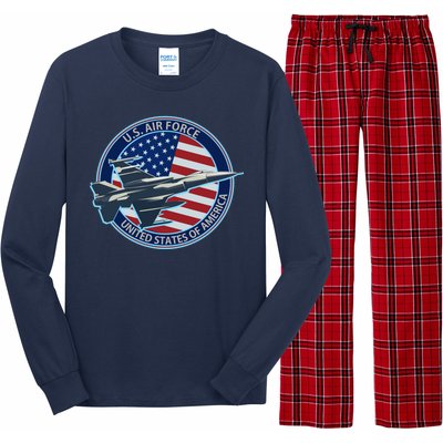 United States Air Force Logo Long Sleeve Pajama Set