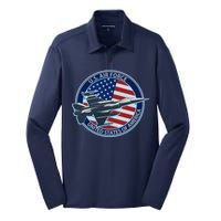 United States Air Force Logo Silk Touch Performance Long Sleeve Polo