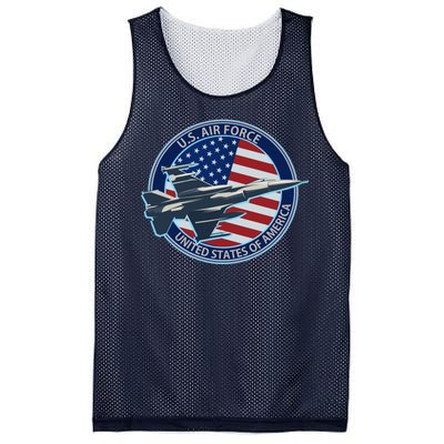 United States Air Force Logo Mesh Reversible Basketball Jersey Tank